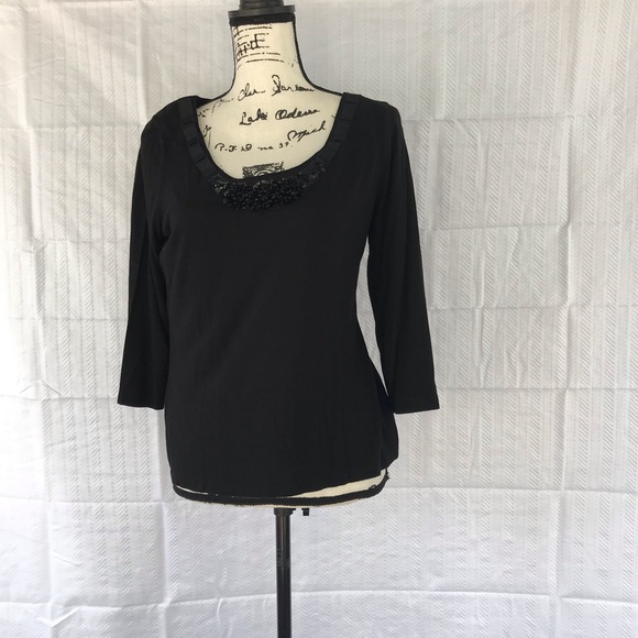 Talbots Black Top - Picture 1 of 6